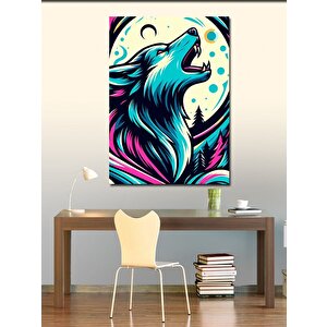 Kanvas Tablo Neon Kurt 50x70 cm