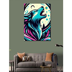 Kanvas Tablo Neon Kurt 50x70 cm