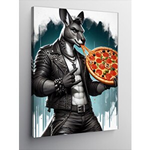 Kanvas Tablo Pizza Tutan Kanguru 70x100 cm