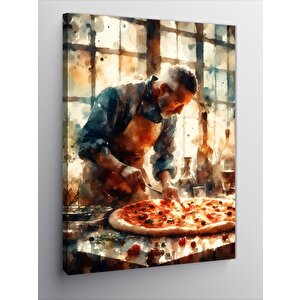 Kanvas Tablo Pizza Ustası 50x70 cm