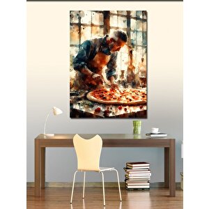 Kanvas Tablo Pizza Ustası 50x70 cm