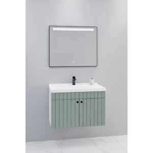 Avien 80 Cm Banyo Dolabı Lvn Aynalı - Boy Dolap Hariç Yeşil