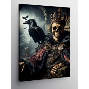 Kanvas Tablo Kargalı Kurukafa 50x70 cm