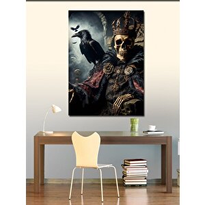 Kanvas Tablo Kargalı Kurukafa 50x70 cm