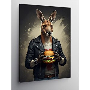 Kanvas Tablo Burgerli Kanguru 50x70 cm