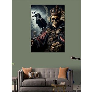 Kanvas Tablo Kargalı Kurukafa 70x100 cm