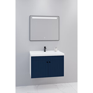 Avien 80 Cm Banyo Dolabı Lvn Aynalı - Boy Dolap Hariç Lacivert