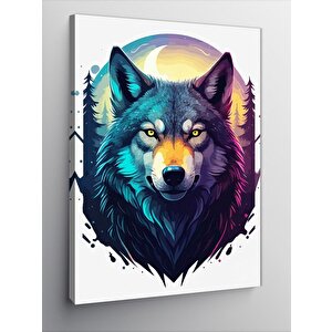 Kanvas Tablo Neon Kurt Portresi 50x70 cm
