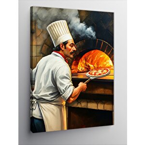 Kanvas Tablo Pizza Şefi 100x140 cm