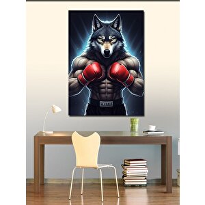 Kanvas Tablo Boksör Kurt 70x100 cm