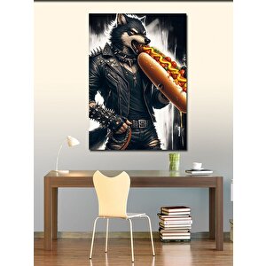 Kanvas Tablo Sosisli Kovboy Kurt 100x140 cm