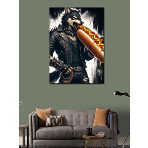 Kanvas Tablo Sosisli Kovboy Kurt 100x140 cm
