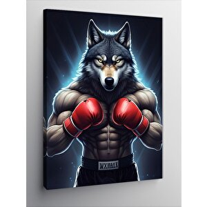 Kanvas Tablo Boksör Kurt 100x140 cm