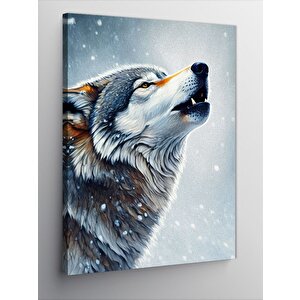 Kanvas Tablo Uluyan Kurt 70x100 cm