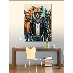 Kanvas Tablo Kurtlar 70x100 cm