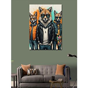 Kanvas Tablo Kurtlar 70x100 cm