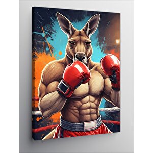 Kanvas Tablo Kaslı Boksör Kanguru 50x70 cm