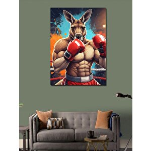 Kanvas Tablo Kaslı Boksör Kanguru 50x70 cm