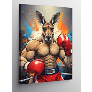 Kanvas Tablo Boksör Kanguru 70x100 cm