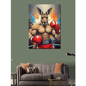 Kanvas Tablo Boksör Kanguru 70x100 cm