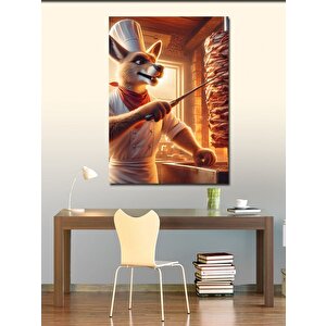 Kanvas Tablo Dönerci Kanguru 70x100 cm