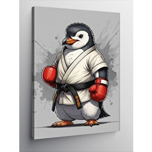 Kanvas Tablo Karate Penguen 50x70 cm