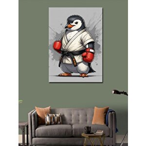 Kanvas Tablo Karate Penguen 50x70 cm