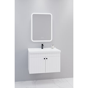 Avien 80 Cm Banyo Dolabı Cmr Aynalı - Boy Dolap Hariç Beyaz