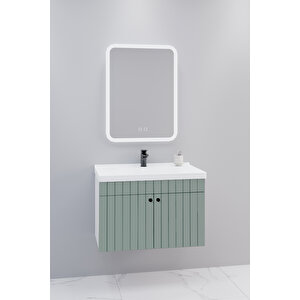 Avien 80 Cm Banyo Dolabı Cmr Aynalı - Boy Dolap Hariç Yeşil