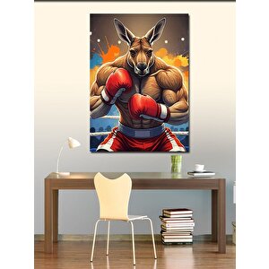 Kanvas Tablo Boksör Kanguru 100x140 cm