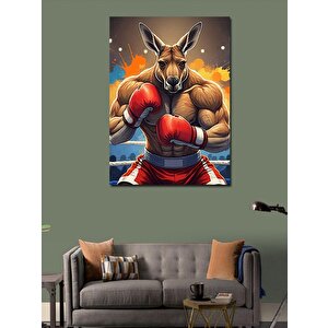 Kanvas Tablo Boksör Kanguru 100x140 cm