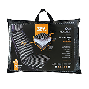 Meka Part Oto Koltuk Koruyucu Kılıf 3 Parça Mavi Universal 2+1 %100 Pamuk