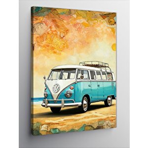 Kanvas Tablo Mavi Karavan 50x70 cm