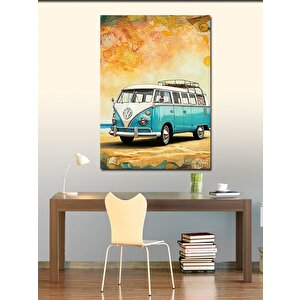 Kanvas Tablo Mavi Karavan 50x70 cm