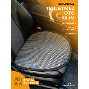 Meka Part Oto Koltuk Koruyucu Kılıf 2 Parça Serme Sadece Ön Universal Füme Füme