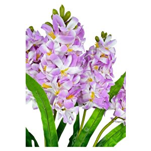 Yapay Çiçek Sümbül Demeti Lila 55*40cm 1.kalite