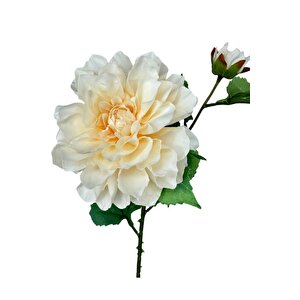 Yapay Çiçek Krizantem Yavruağzı Tek Dal Tomurcuklu 65*17cm Kumaş Çiçek Uzun Dal