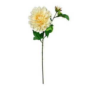 Yapay Çiçek Krizantem Yavruağzı Tek Dal Tomurcuklu 65*17cm Kumaş Çiçek Uzun Dal