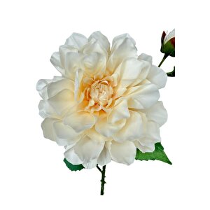 Yapay Çiçek Krizantem Yavruağzı Tek Dal Tomurcuklu 65*17cm Kumaş Çiçek Uzun Dal