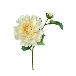 Yapay Çiçek Krizantem Yavruağzı Tek Dal Tomurcuklu 65*17cm Kumaş Çiçek Uzun Dal