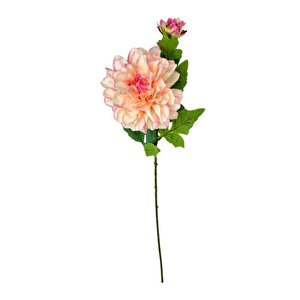 Yapay Çiçek Krizantem Pembe Tek Dal Tomurcuklu 65*17cm Kumaş Çiçek Uzun Dal