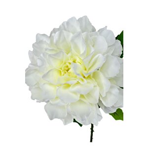Yapay Çiçek Krizantem Beyaz Tek Dal Tomurcuklu 65*17cm Kumaş Çiçek Uzun Dal