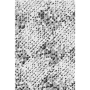 Maki Home Pamuklu Polycotton Geometrik Ücgenler 160x200 + 2*(50x70) Çift Kişilik Lastikli Çarşaf Takımı