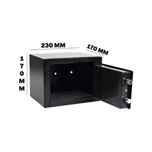 Ym-800 Mini Boy Şifreli Ve Anahtarlı Çelik Kasa