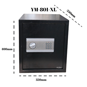 Yuma Ym-801xl Elektronik Şifreli Ve Anahtarlı Çelik Kasa