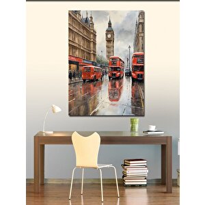 Kanvas Tablo Londra Sokakları 100x140 cm