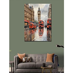 Kanvas Tablo Londra Sokakları 100x140 cm