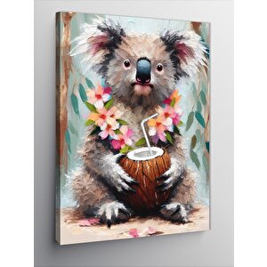 Kanvas Tablo Tropik Koala 50x70 cm