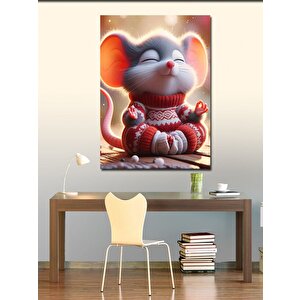 Kanvas Tablo Yoga Yapan Fare 100x140 cm
