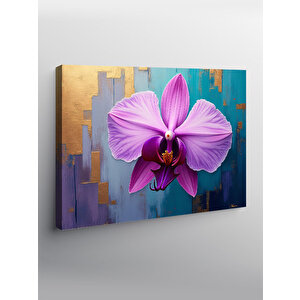Kanvas Tablo Pembe Orkide Çiçeği 50x70 cm